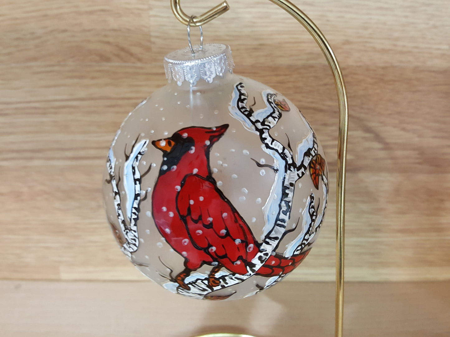 Boule de Noël cardinal