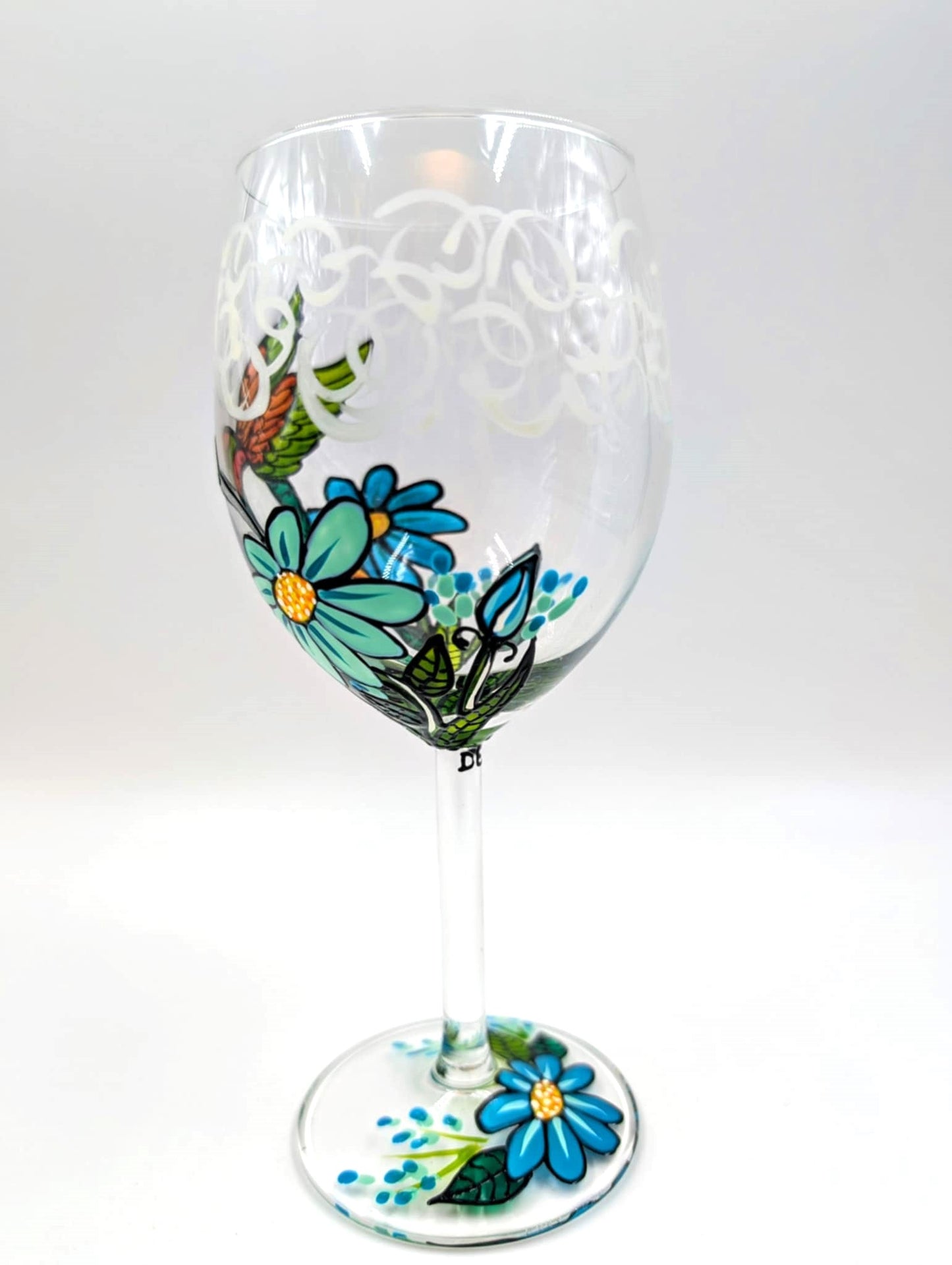 Coupe à vin colibri - frioritures guirly