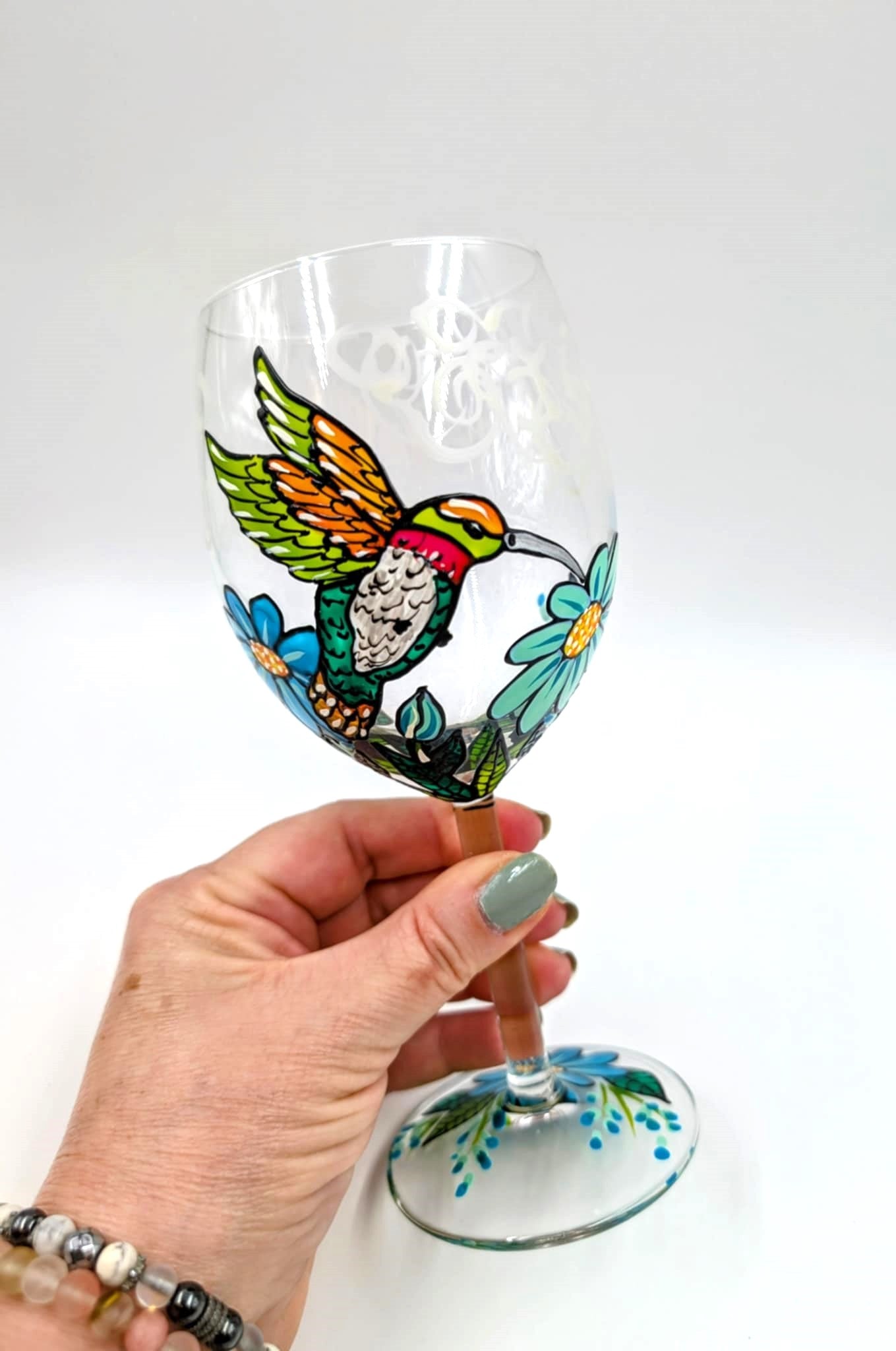 Coupe à vin colibri - frioritures guirly