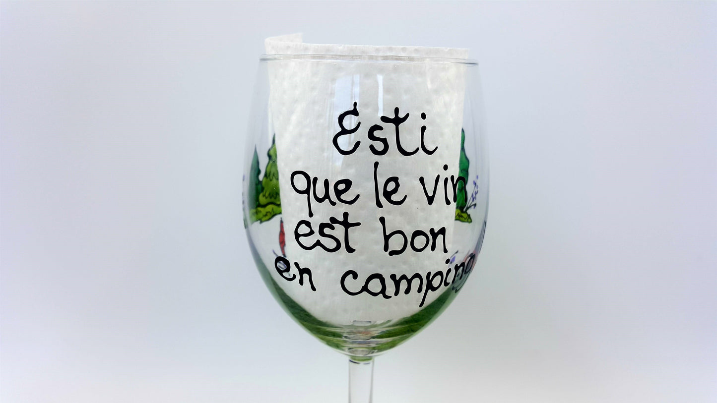 Coupe à vin camping