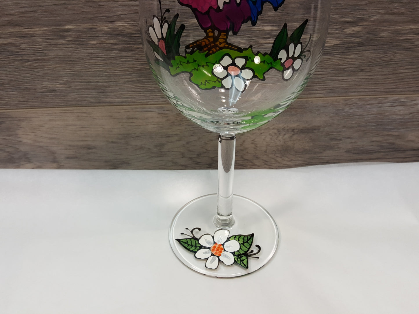 Coupe à vin coq