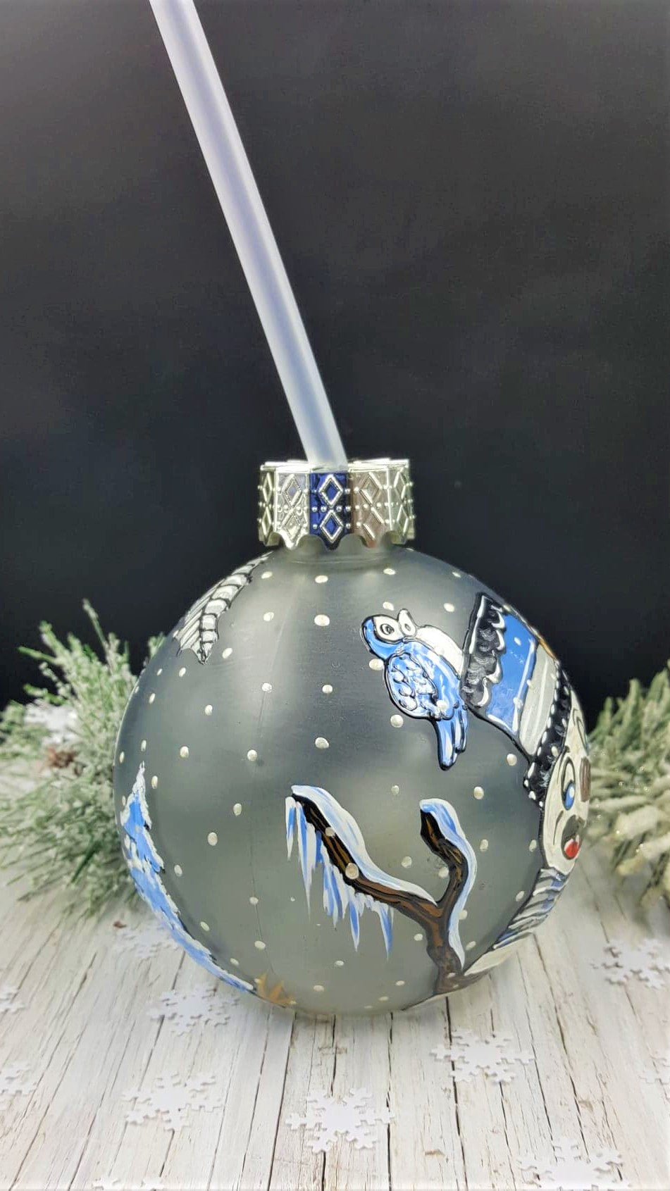 Boule cocktail bonhomme de neige Doux flocons