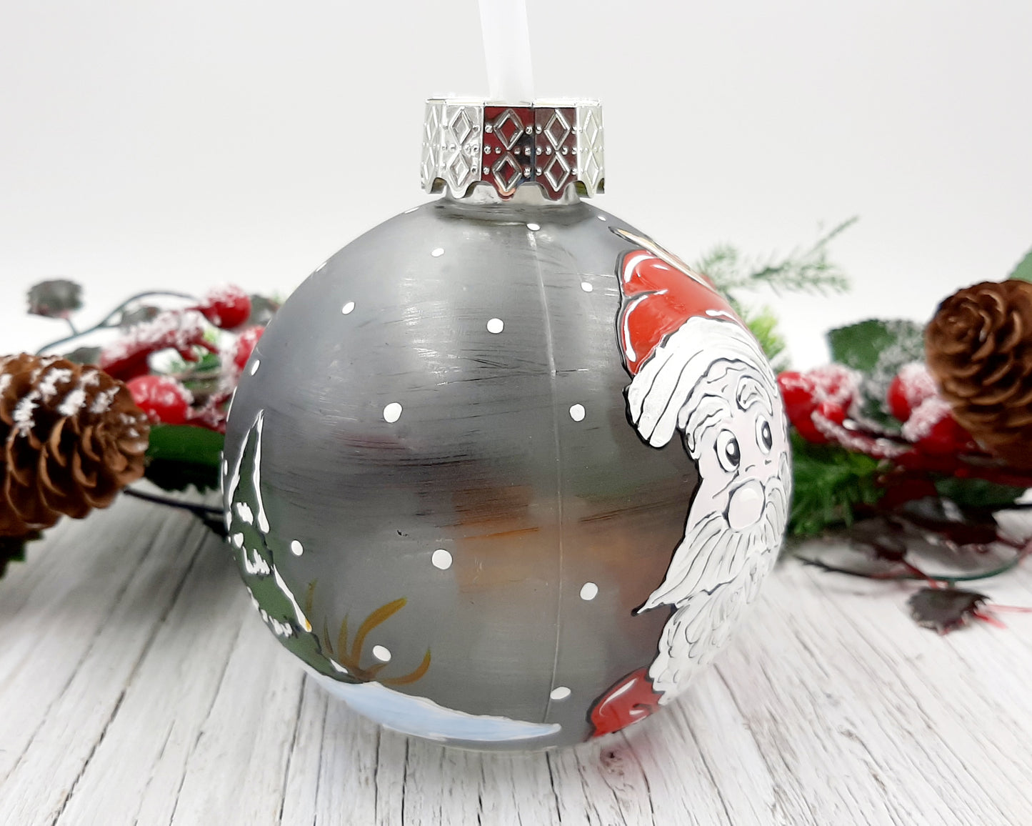 Boule cocktail Père Noël et renne