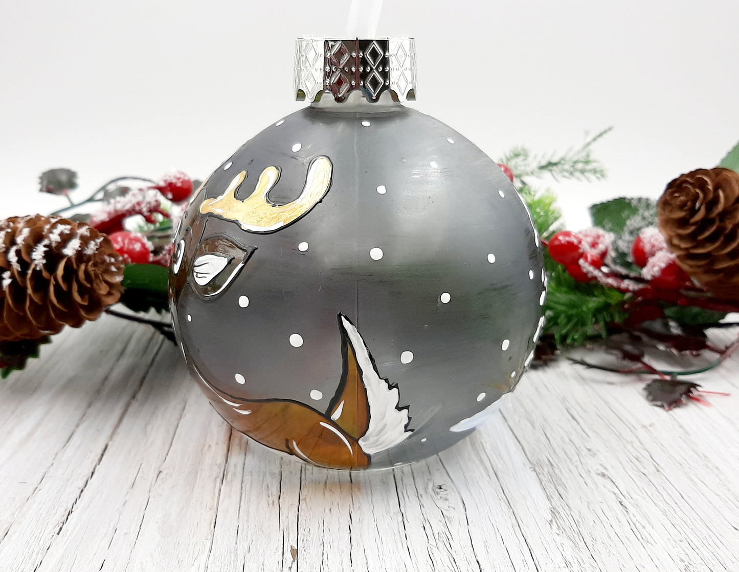 Boule cocktail Père Noël et renne