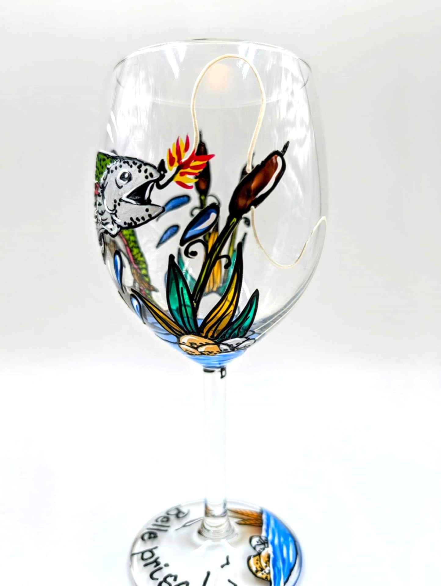 Coupe à vin Truite