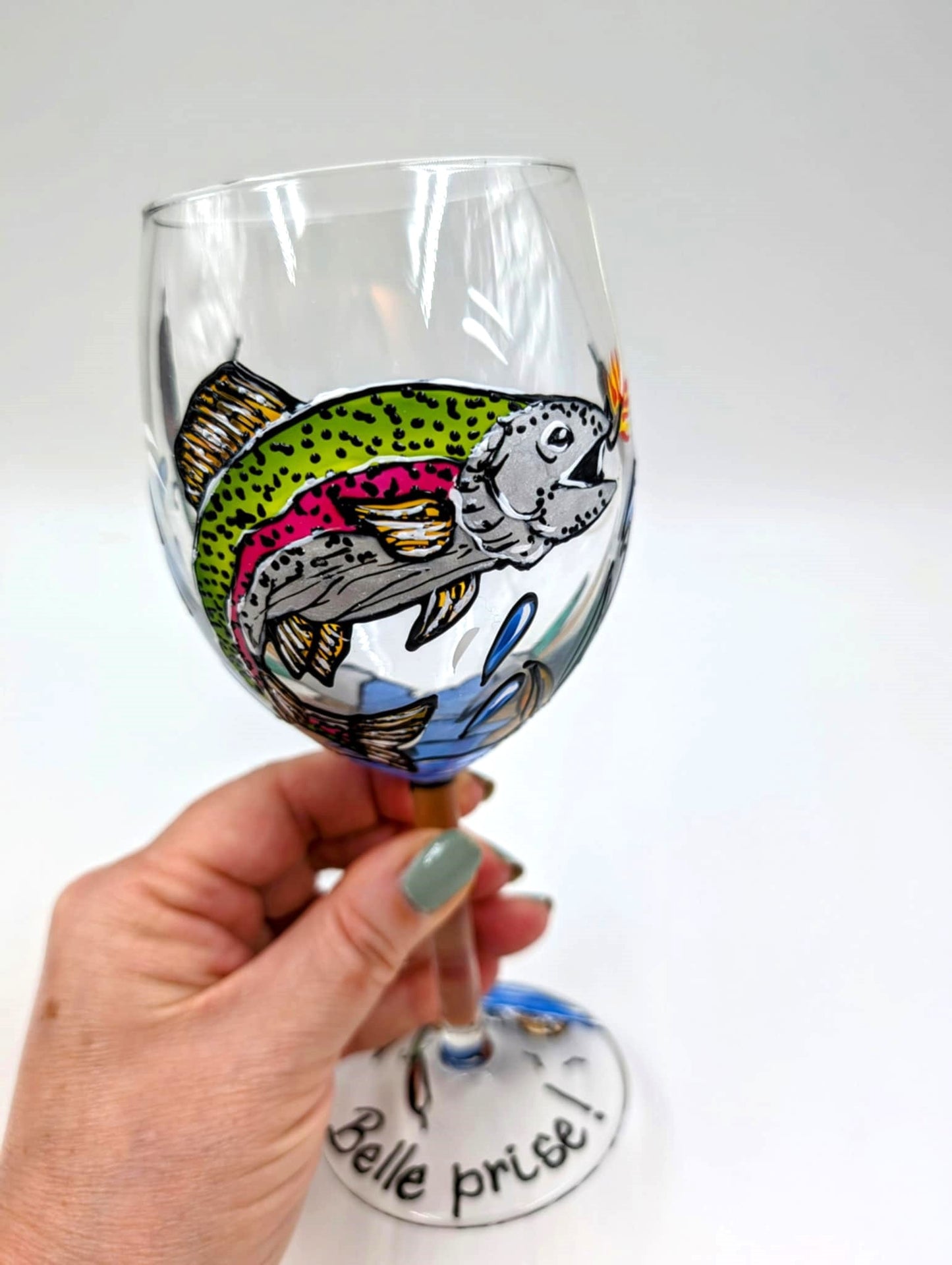 Coupe à vin Truite
