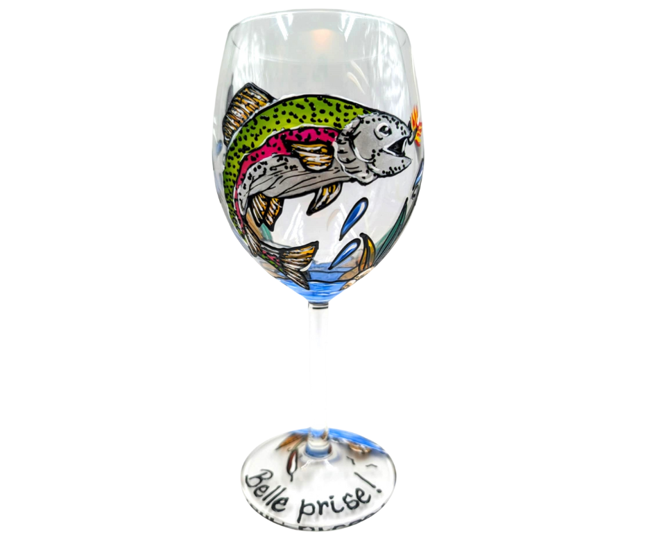 Coupe à vin Truite
