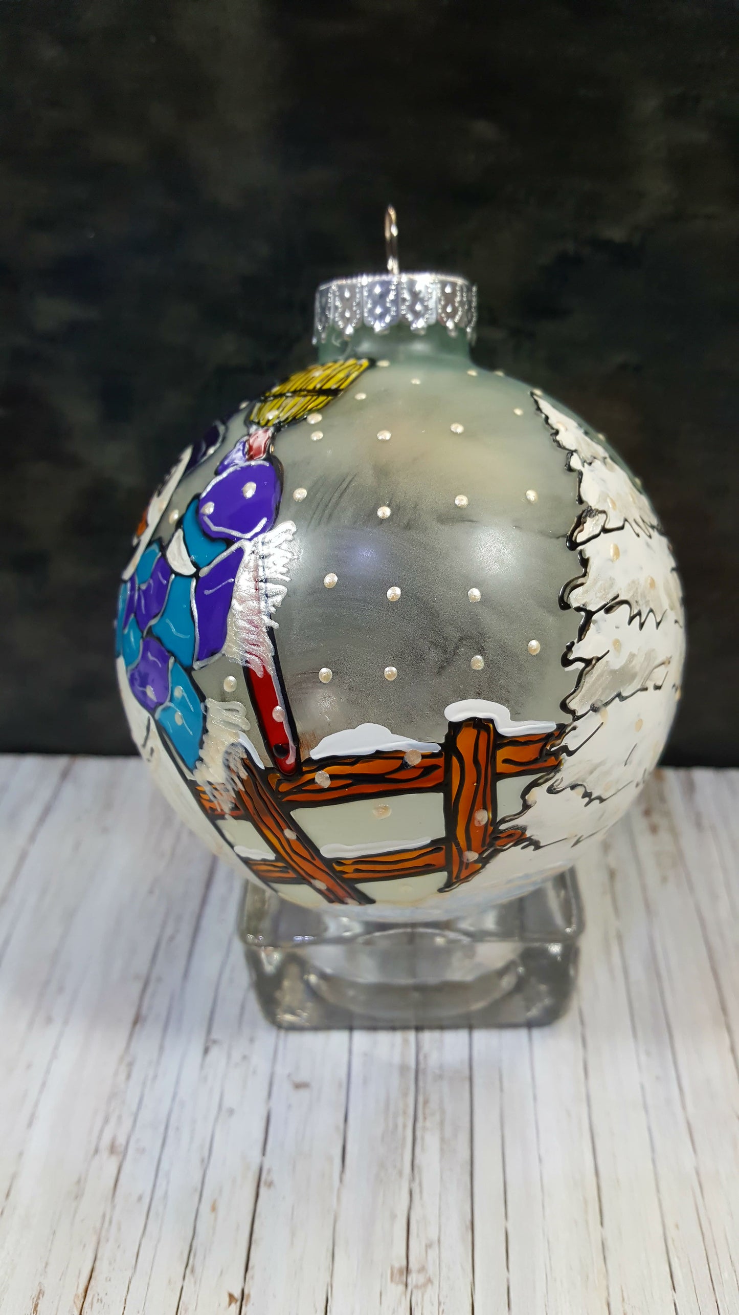 Boule de Noël bonhomme de neige