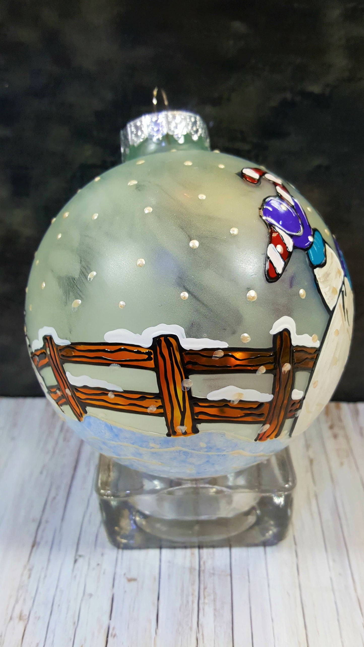 Boule de Noël bonhomme de neige