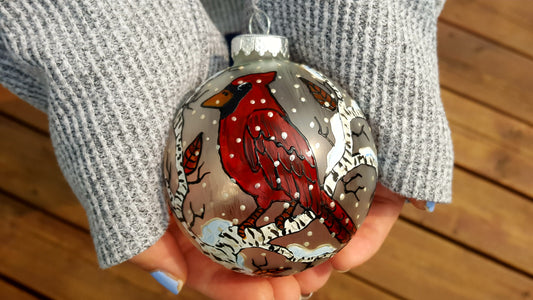 Boule de Noël cardinal