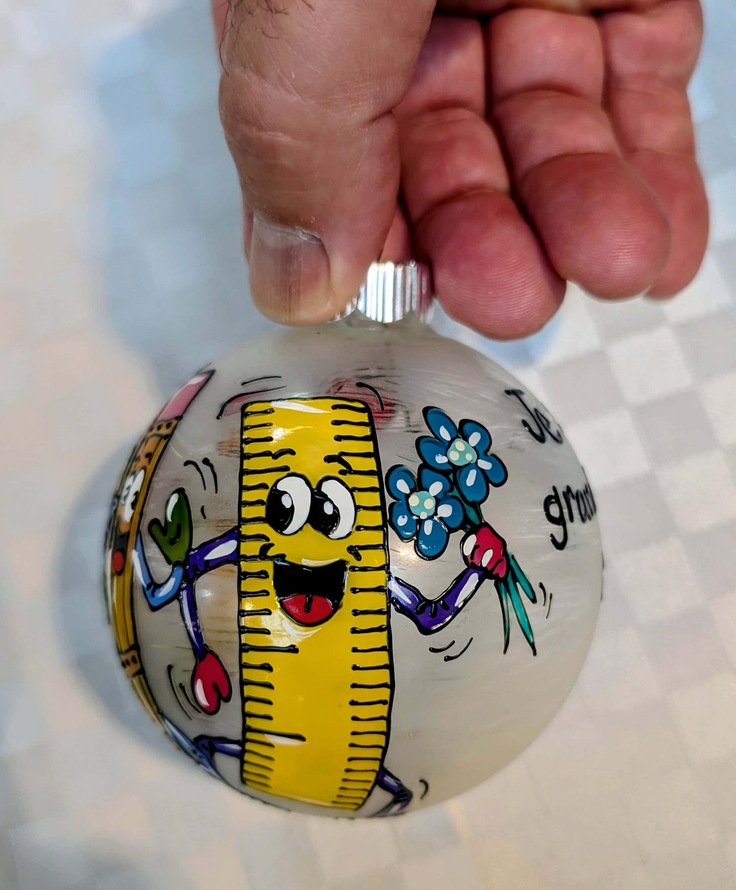 Boule de Noël Je suis grand.e maintenant personnalisable avec prénom