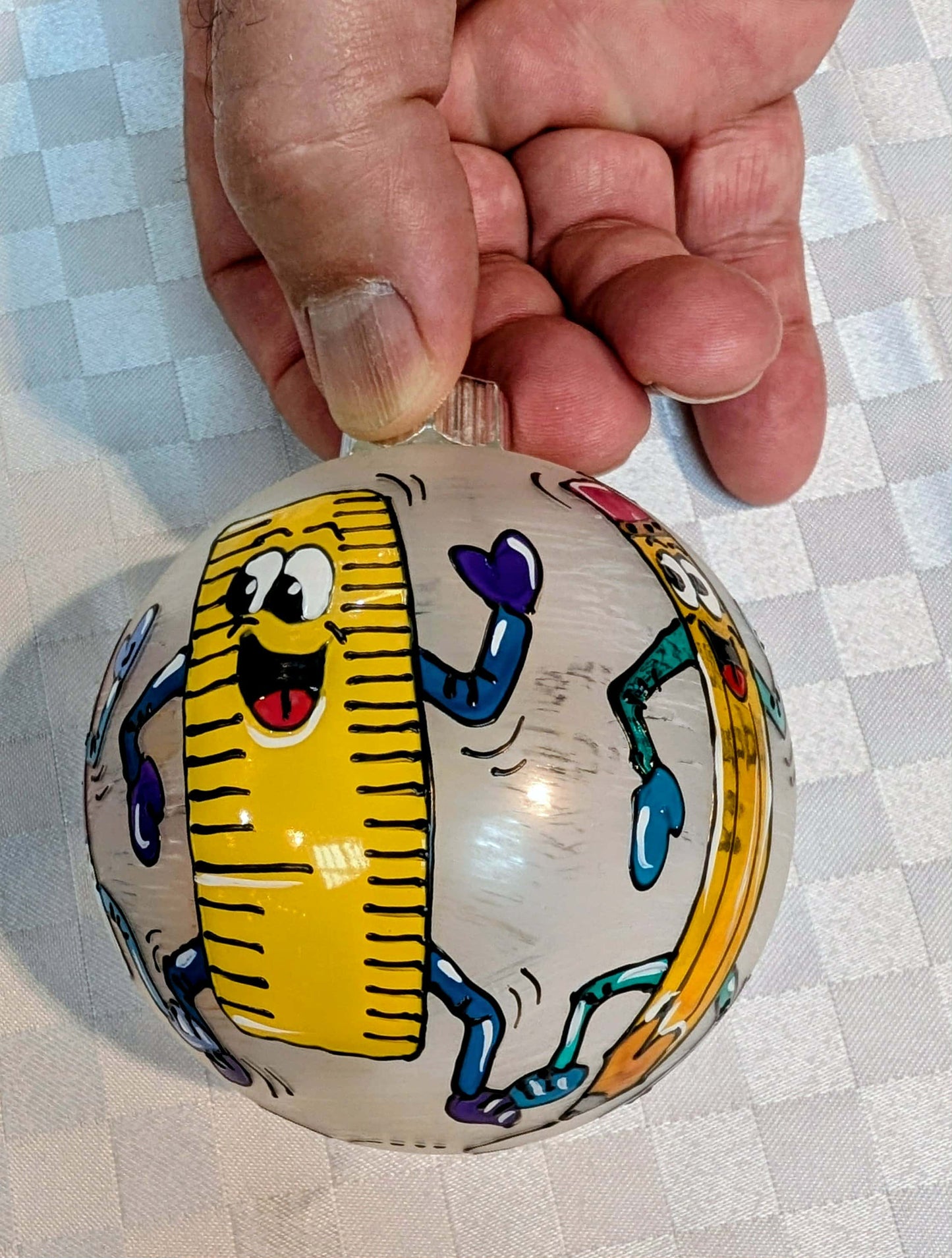 Boule de Noël Meilleure éducatrice personnalisable avec prénom