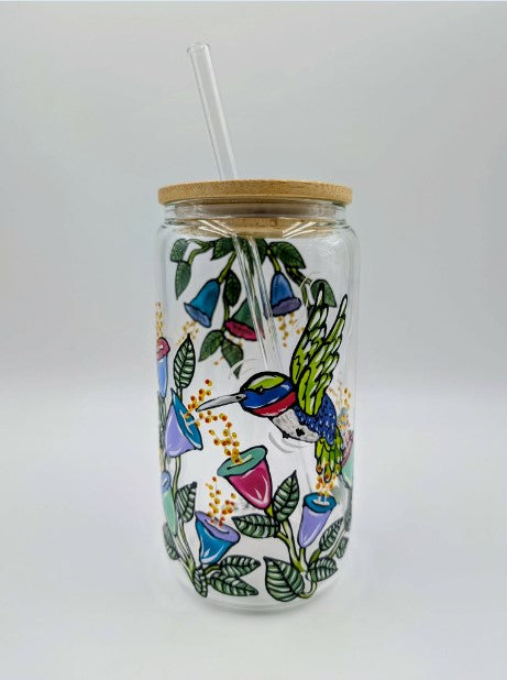 Verre canette colibri  * prêt à partir * 16 onces (473 ml)