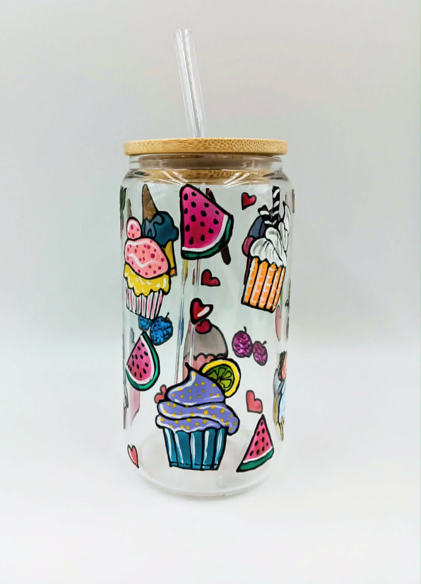 Verre canette cupcakes, verre 16 onces (473 ml)