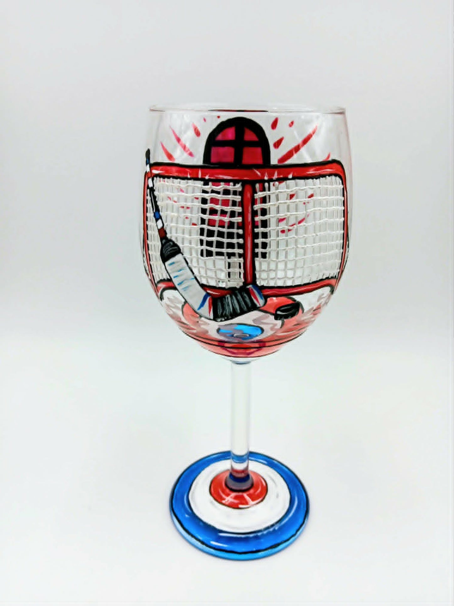 Coupe à vin hockey édition séries, gardien de but, coupe joueur hockey, fan de hockey, une coupe pour la coupe