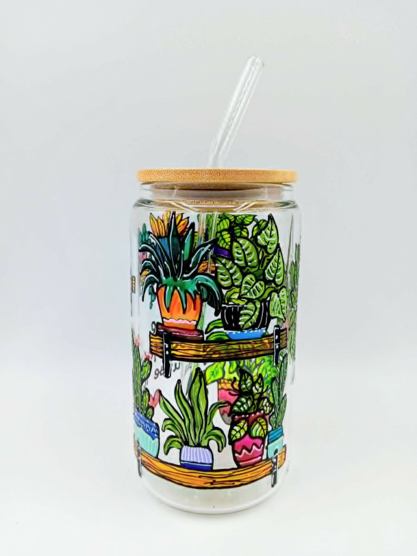 Verre canette "Le bonheur pousse ici"