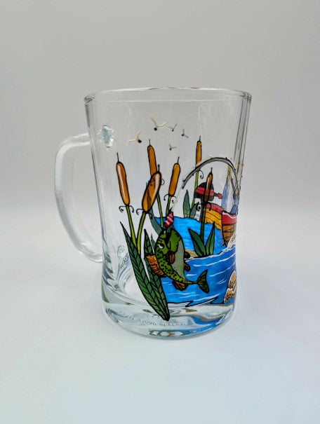 Bock à bière Pêcheur chaloupe, **  prêt à partir **  20 onces