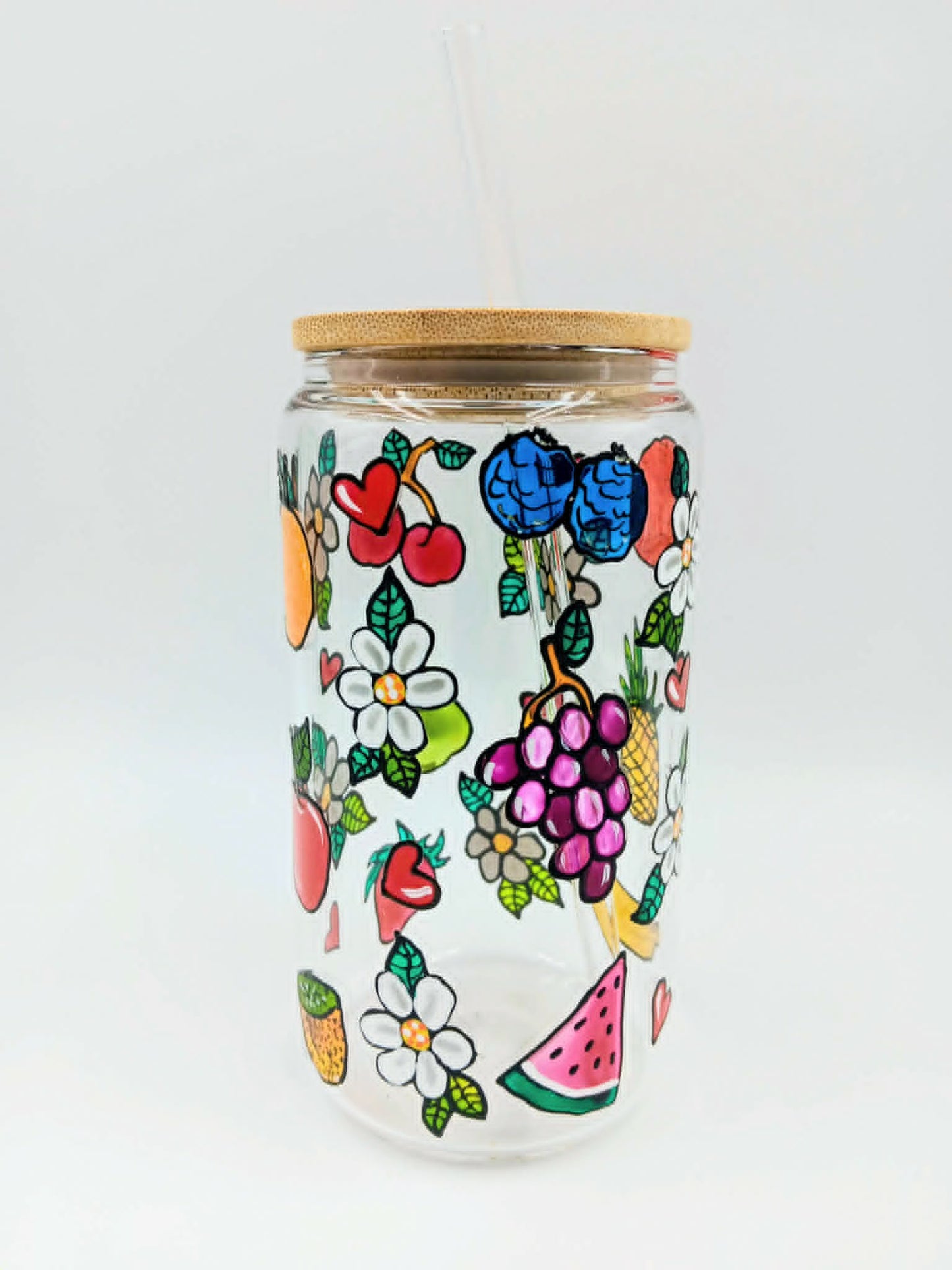 Verre canette fruits en folie, verre 16 onces (473 ml)