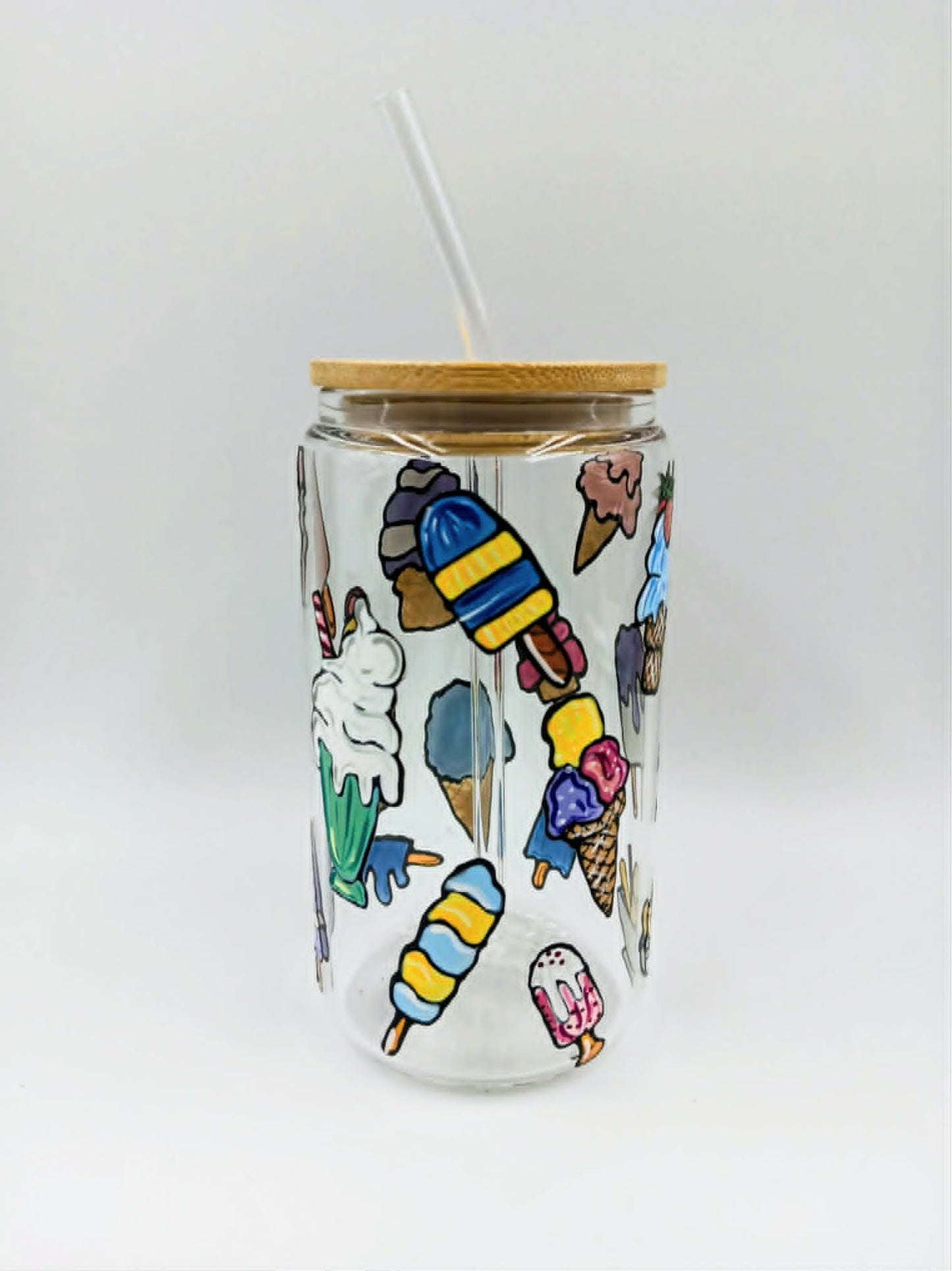 Verre canette crème glacée, verre 16 onces (473 ml)