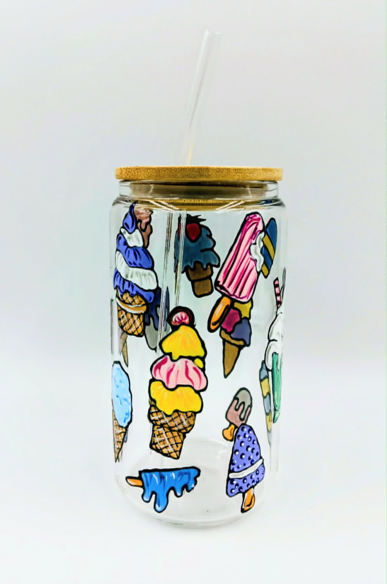 Verre canette crème glacée, verre 16 onces (473 ml)