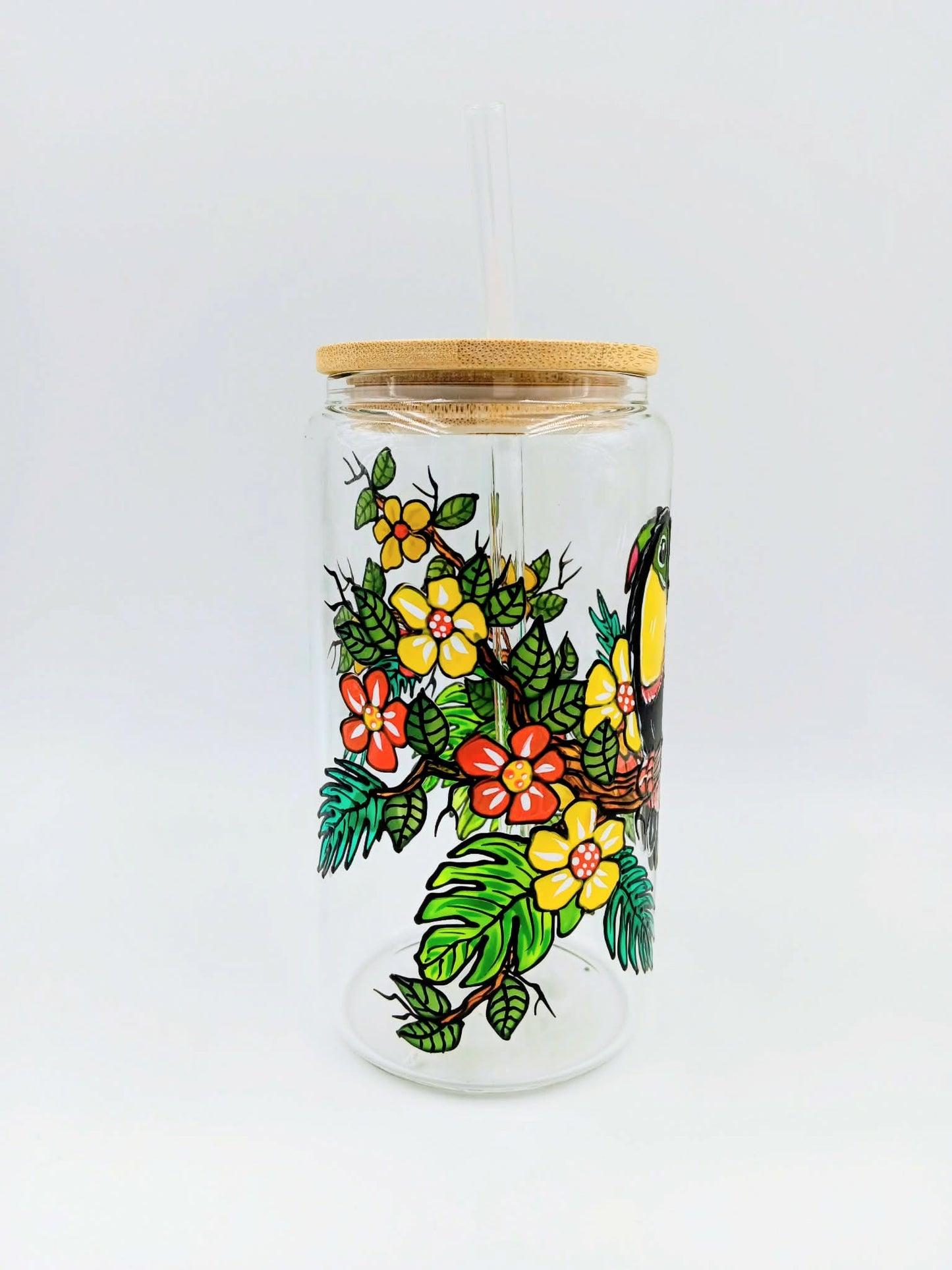 Verre canette toucan, verre 16 onces