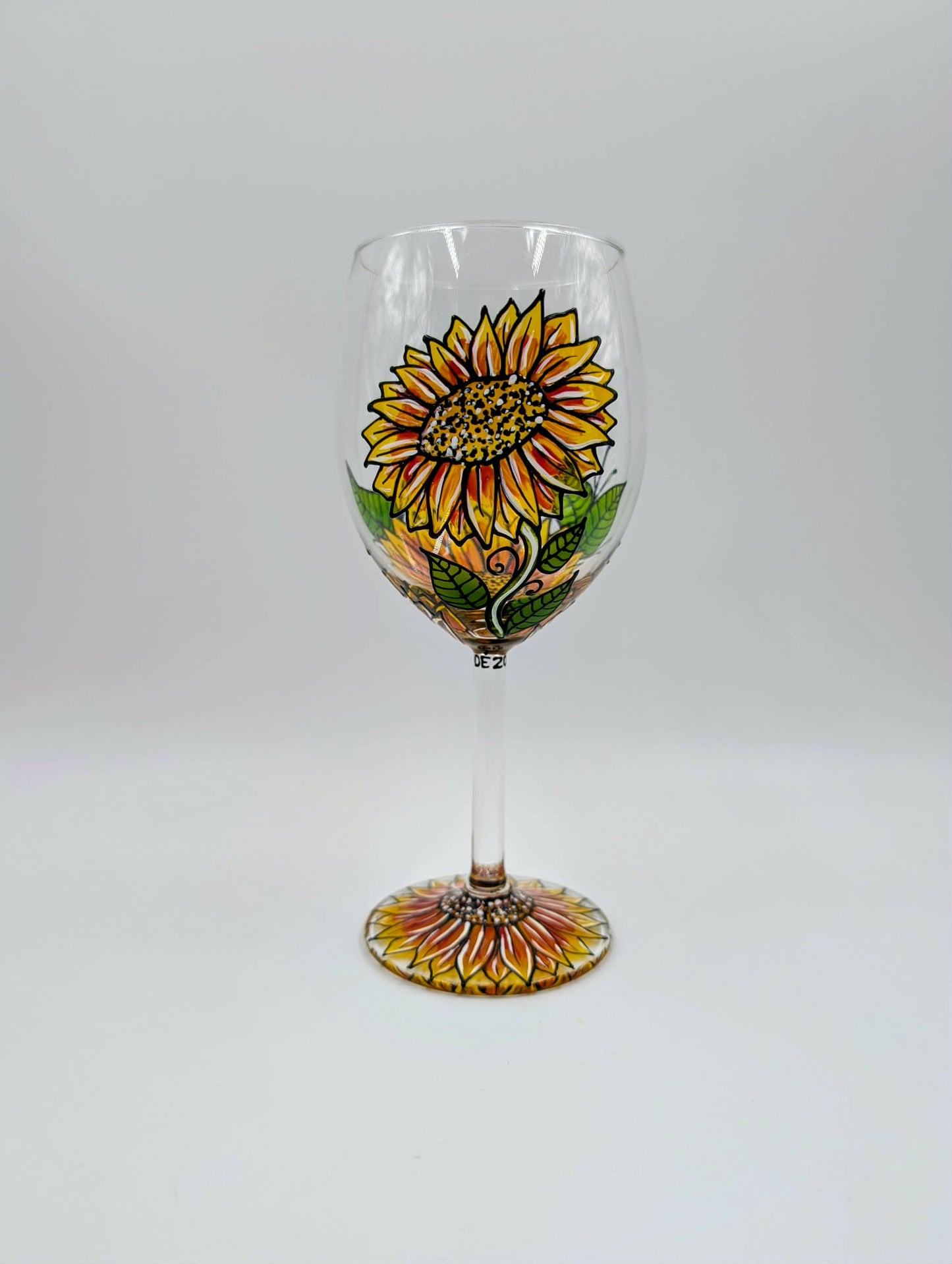 Coupe à vin tournesols * Prête à partir *