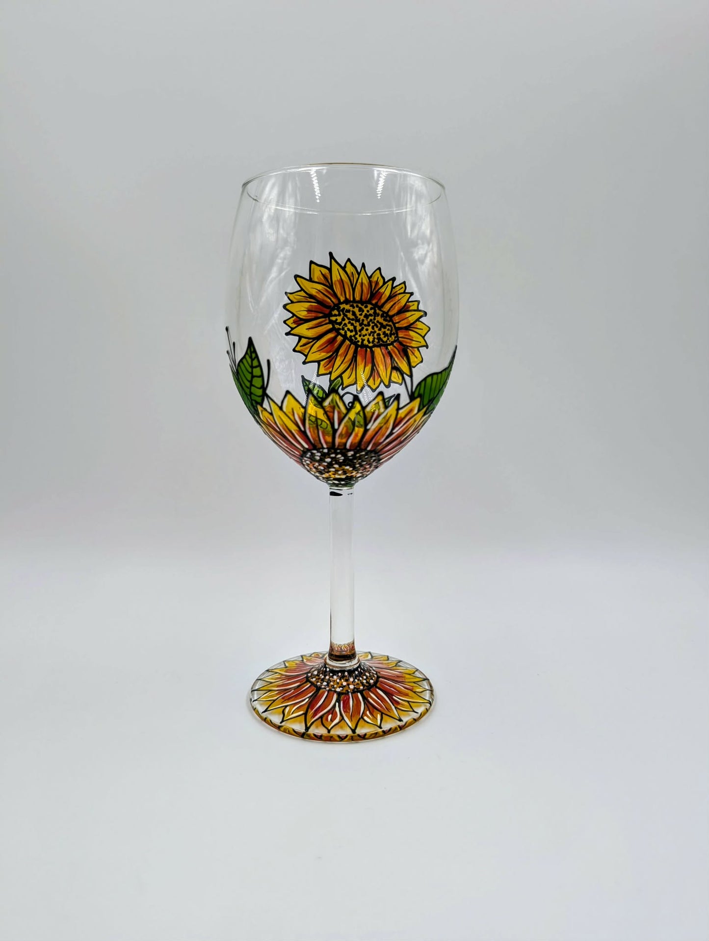 Coupe à vin tournesols * Prête à partir *