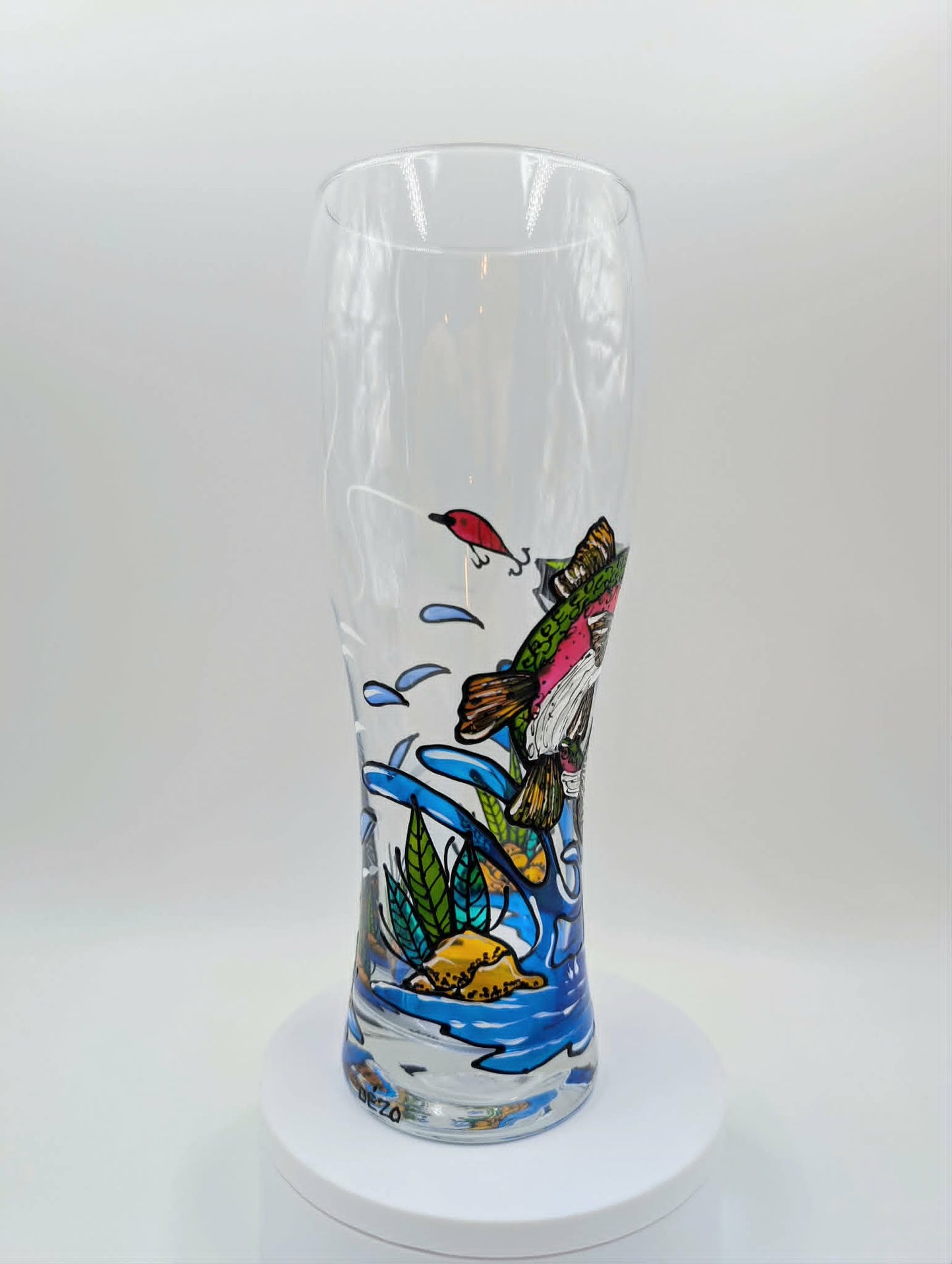 Verre à bière truite, 20 onces, cadeau amateur de pêche