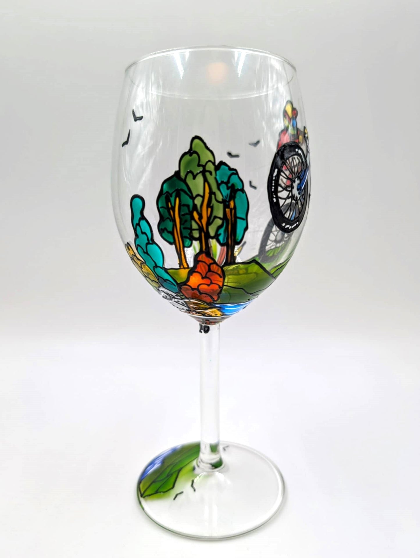 Coupe à vin vélo de montagne