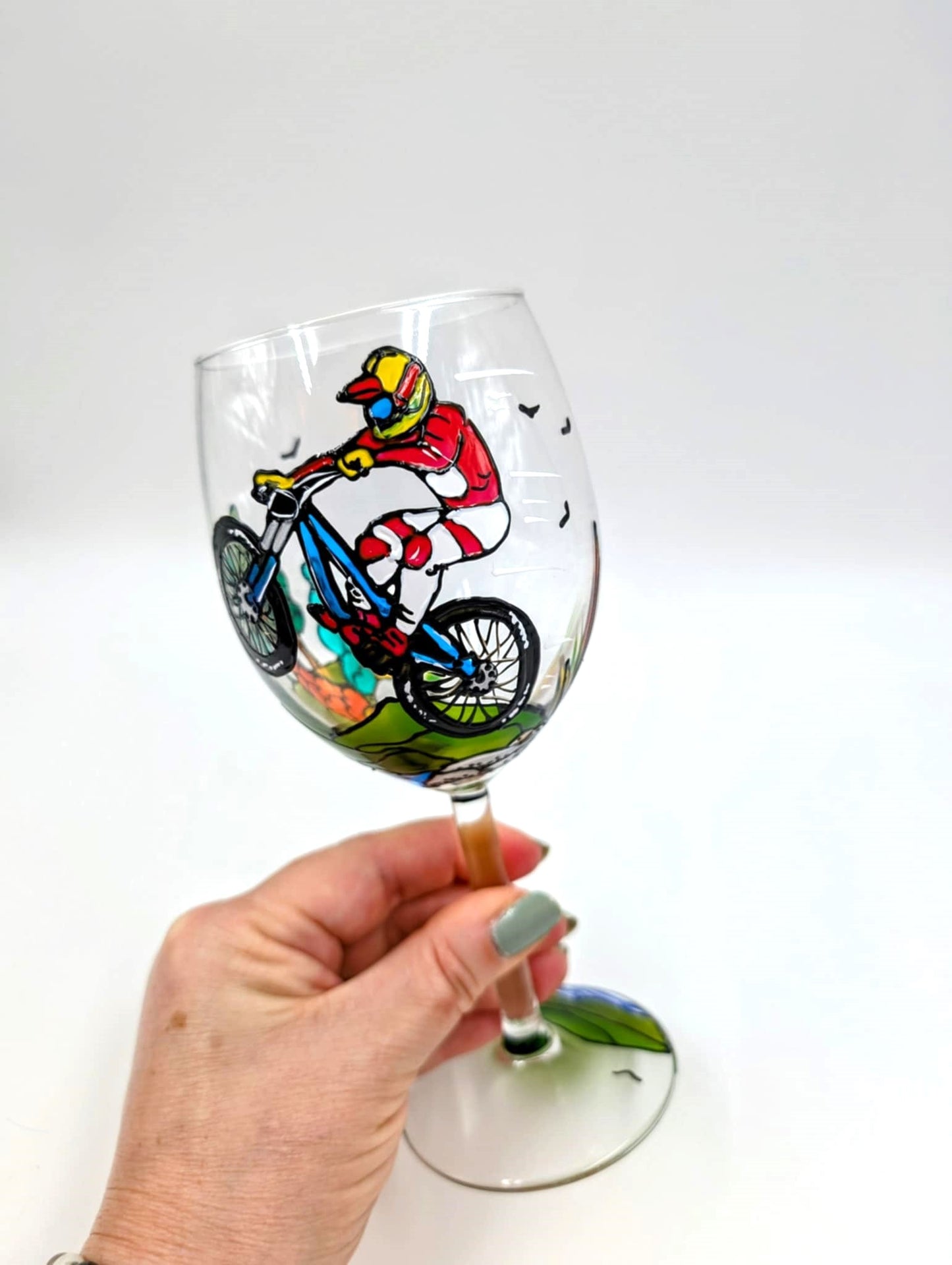 Coupe à vin vélo de montagne