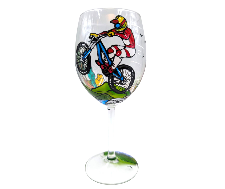 Coupe à vin vélo de montagne