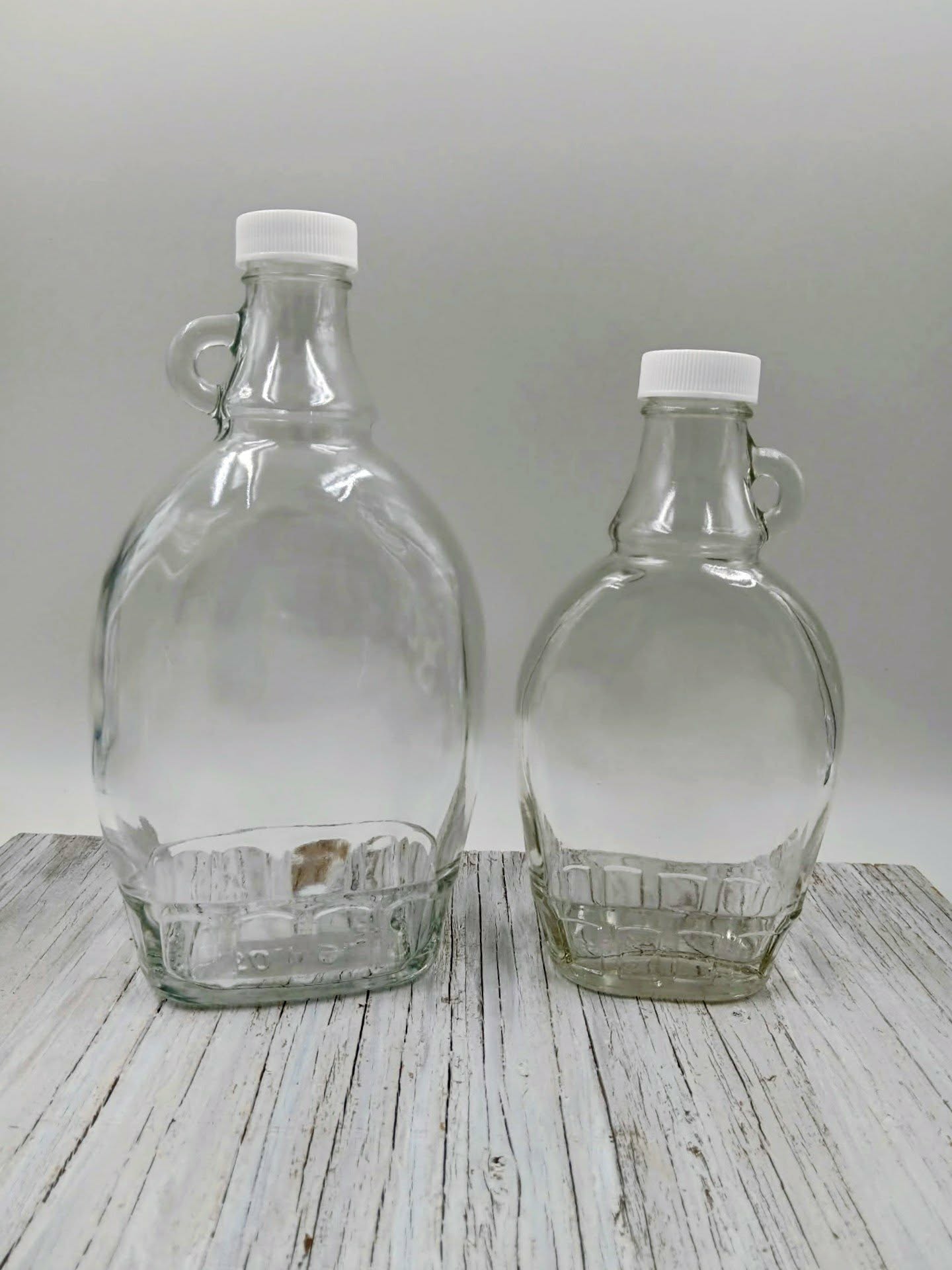 Bouteille sirop d'érable cabane jaune